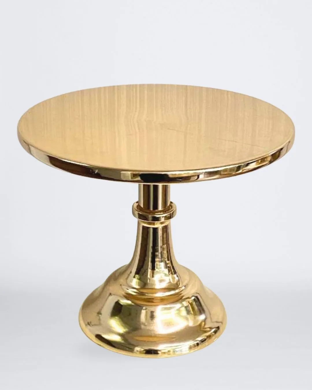 BASE DE PASTELES METAL DORADA