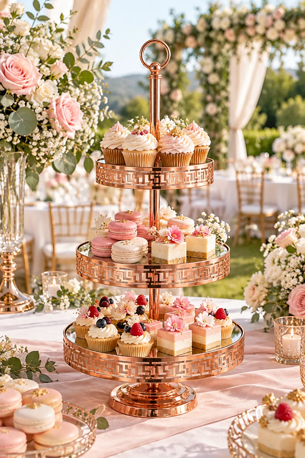 SET DE 3 BASES PARA PASTEL ROSE GOLD - imagen 3
