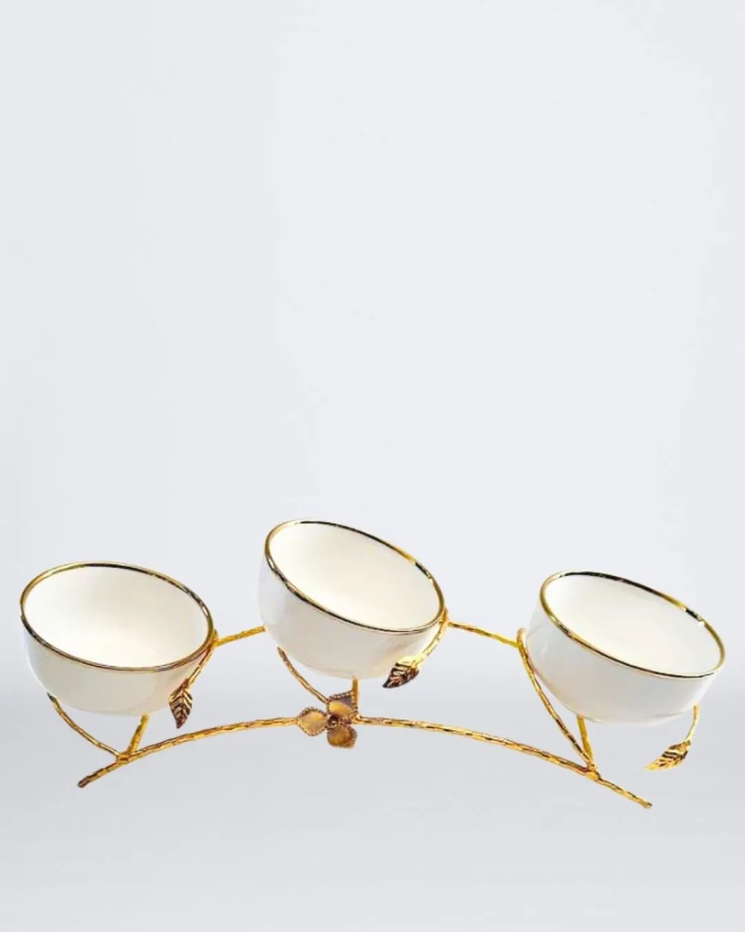 SET DE TAZONES EN CERÁMICA PORCELANIZADA BASE DE METAL