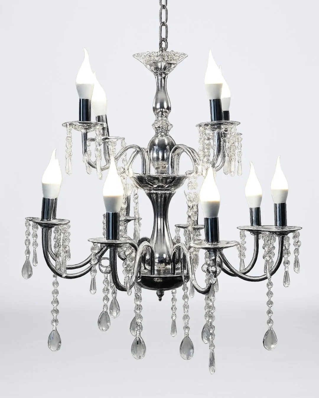 LÁMPARA DE TECHO PLATEADO