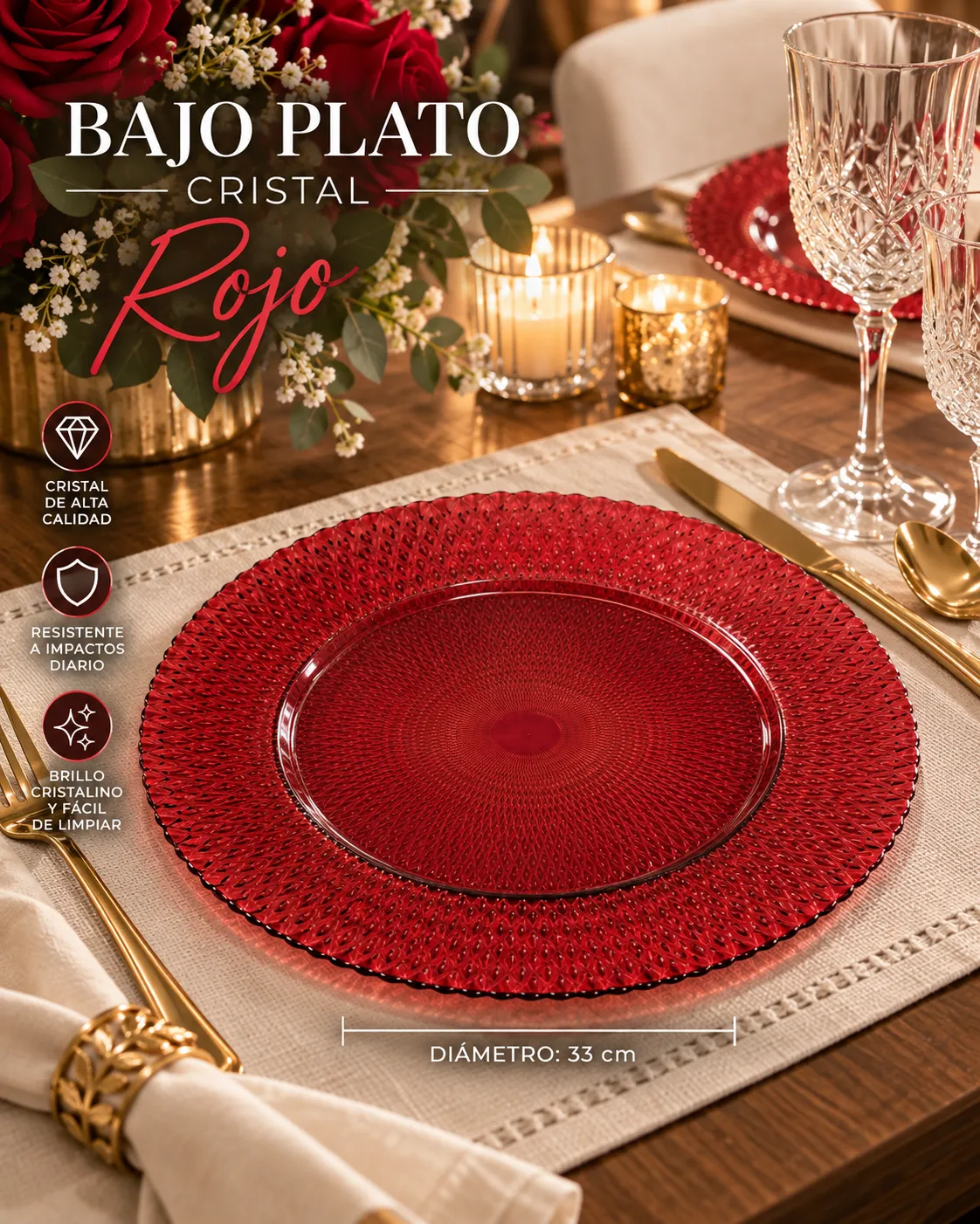 BAJO PLATO ROJO 2 - imagen 4